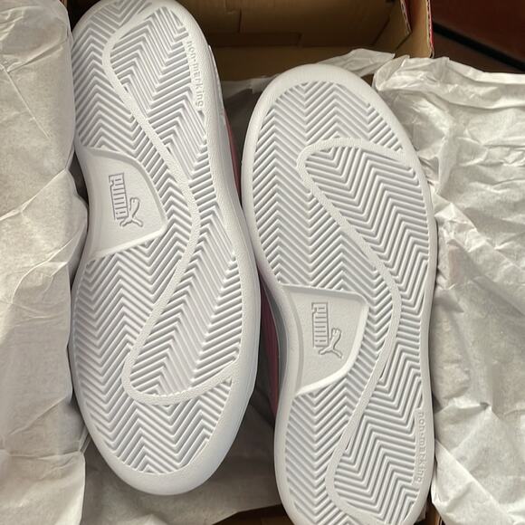 Puma Girl’s Gray Violet & Pink Glitz Glam Smash Sneaker Size 2 New in box - Picture 6 of 8